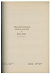 Moe Howard's 27pp. Script Dated November 1938 for The 1939 Three Stooges Film ''Yes, We Have No Bonanza'' -- Very Good Condition